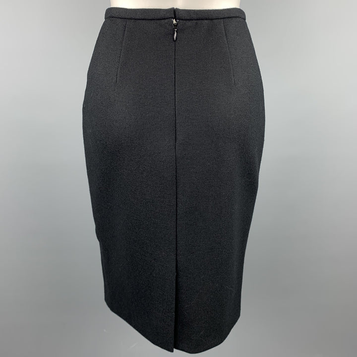 BARBARA TFANK Size 4 Black Pencil Skirt