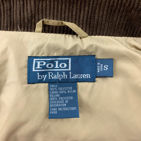 POLO by RALPH LAUREN Size S Tan Quilted Polyester Hunting Vest