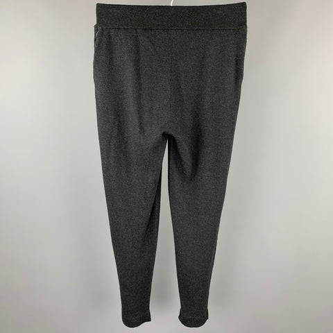 ROBERTO COLLINA Size 32 Charcoal Merino Wool Sweatpants