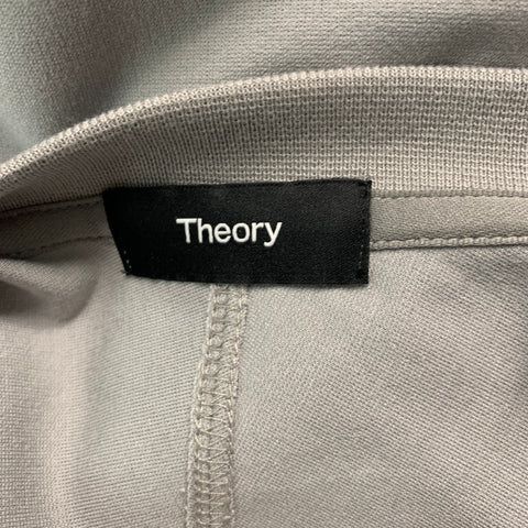 THEORY Size XXL Grey Viscose Crew-Neck Pullover