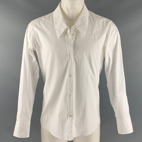 DELADA Taille S Chemise à manches longues en coton blanc