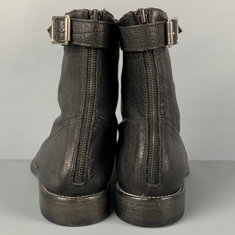 PAUL SMITH Bottines en cuir noir taille 8