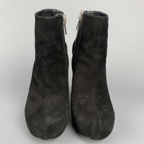 ALEJANDRO INGELMO Talla 5.5 Botines Plataforma Ante Negro