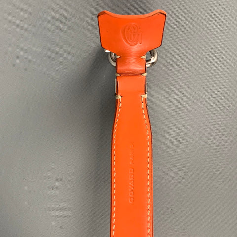 GOYARD Dog Collar Orange Monogram Coated Canvas Leather Goods