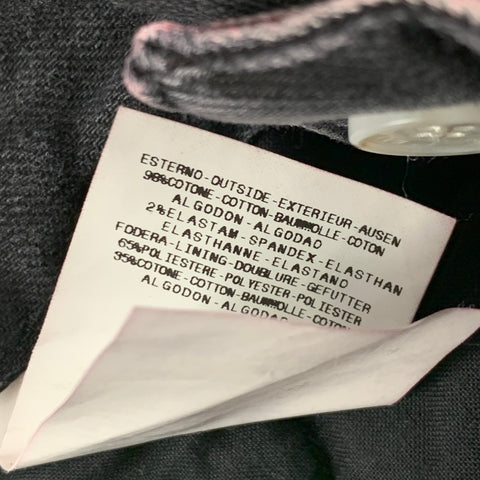 PIERRE BALMAIN Size 28 Red Black Wash Denim Zip Up Jeans