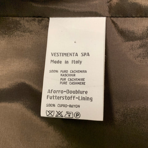 GIORGIO ARMANI Taille 44 Gilet boutonné en coton velours marron