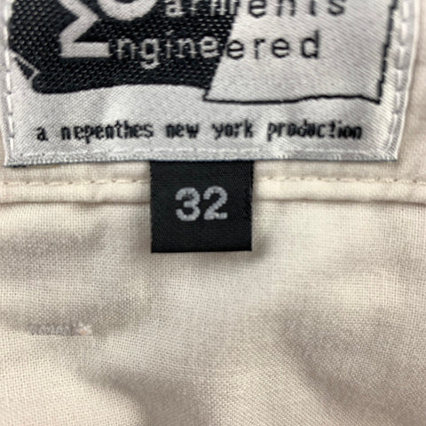 ENGINEERED GARMENTS Size 32 Blue & White Stripe Seersucker Zip Fly Casual Pants