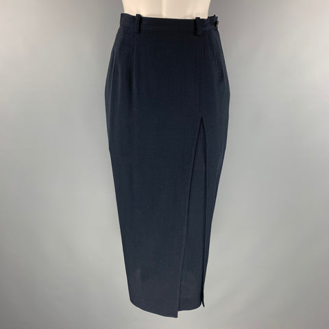 MATSUDA Size S Vintage Charcoal Wool Skirt Jacket Suit