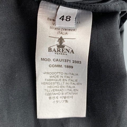 BARENA Taille L T-shirt à manches courtes en coton noir