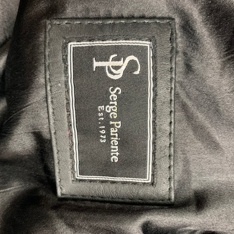 SERGE PARIENTE Size S Black Quilted Biker Jacket