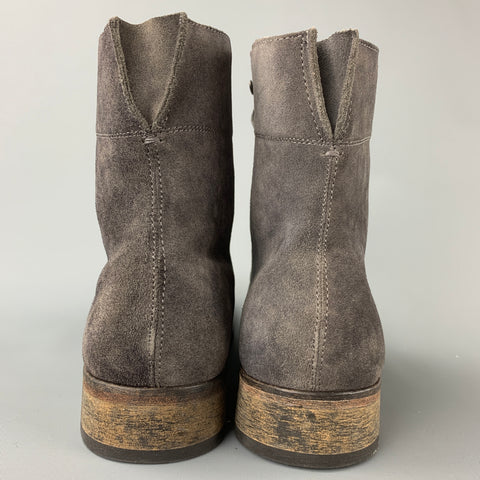 JOHN VARVATOS Talla 10 Botines con cordones de ante gris