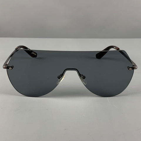 ELIZABETH et JAMES Lunettes de soleil et lunettes en métal écaille de tortue argentée