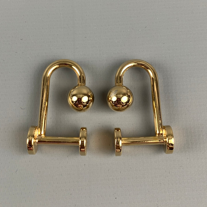 GUCCI Gold Tone Metal Cuff Links