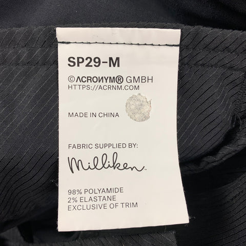 ACRONYM SS 22  Size L Black Polyamide Cargo SP29-M Shorts