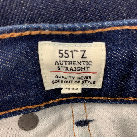 LEVI'S MADE & CRAFTED 551 Z Size 32 Indigo Cotton Straight Jeans