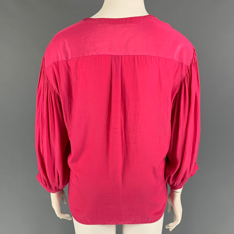 GERARD DAREL Talla 14 Top casual de poliéster fucsia