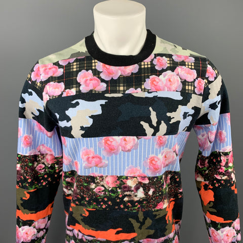 GIVENCHY Pre-primavera 2014 Sudadera con cuello redondo y algodón con estampado multicolor talla XS