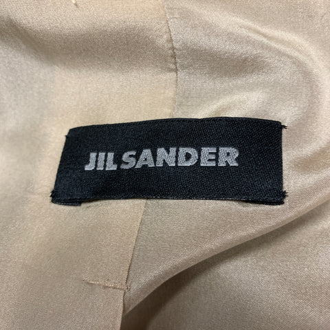 JIL SANDER Size 6 Black Silk Single Breasted Pants Suit