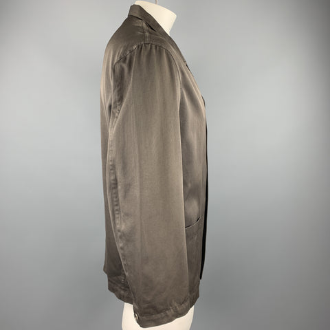 YOHJI YAMAMOTO Size S Brown Cotton Patch Pockets Jacket