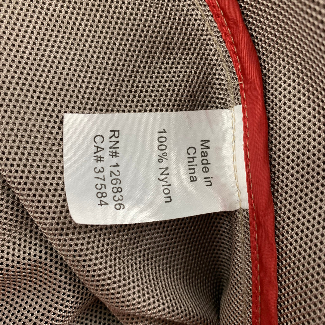 J. LINDEBERG Size M Khaki Brown Color Block Nylon Coat