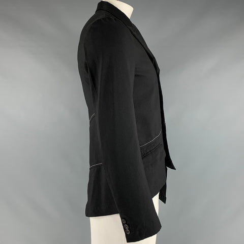 COMME des GARCONS Size XL Black Contrast Stitch Polyester Jacket