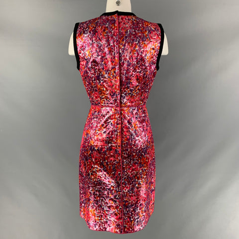 MARC JACOBS Vestido recto de jacquard con mezcla de acetato multicolor talla 6