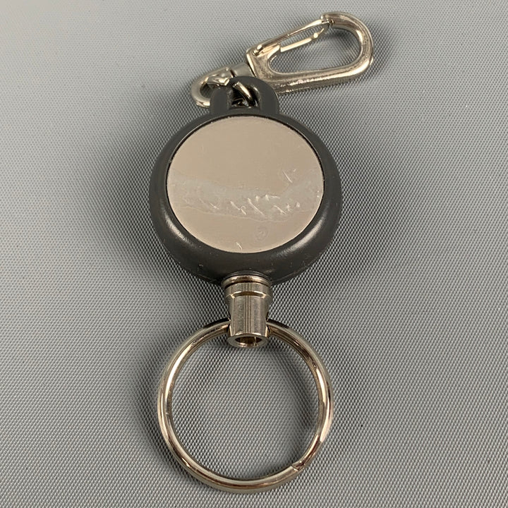TUMI Silver Tone Metal Key Ring