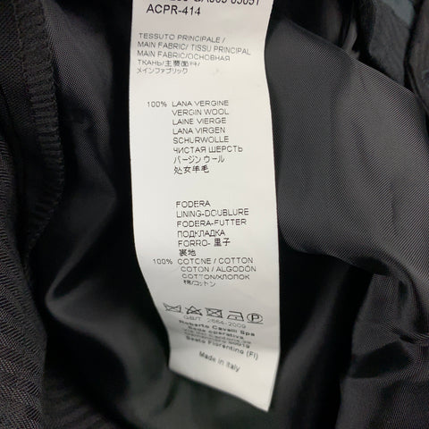 ROBERTO CAVALLI Size 30 Black Wool Zip Fly Dress Pants