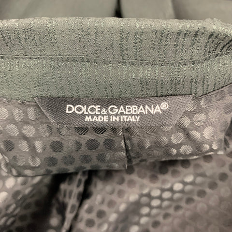 DOLCE &amp; GABBANA Taille 42 Manteau de sport en laine / viscose noire