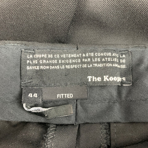 THE KOOPLES Size 28 Black Wool Zip Fly Dress Pants