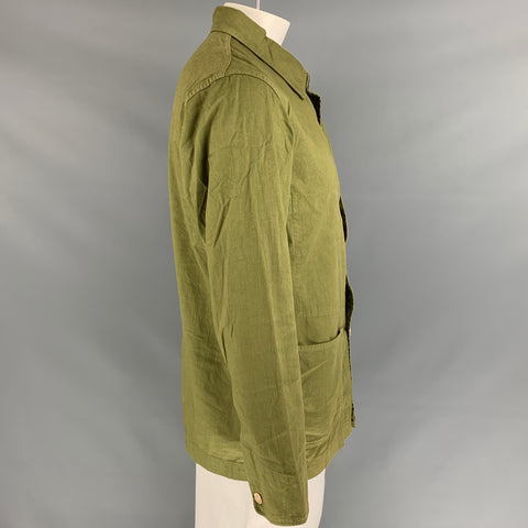 45rpm Size XL Olive Cotton Patch Pockets Marine Jacket