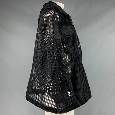 KTZ Size L Black Mesh Hooded Jacket