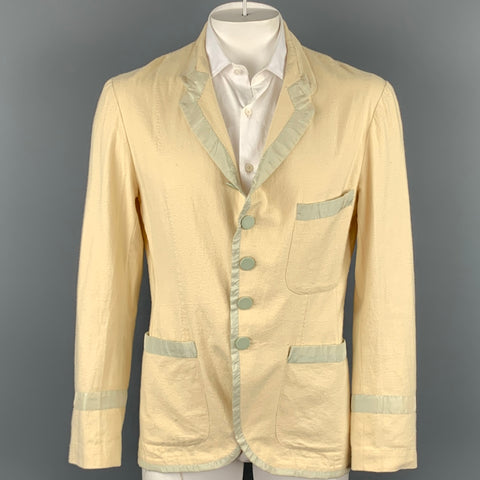 PAUL SMITH Size L Beige Cotton Notch Lapel Sport Coat