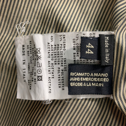 ETRO Talla 8 Chaqueta de cachemira en mezcla de lino multicolor beige