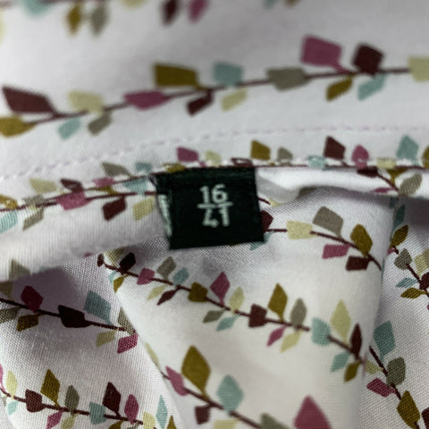 PAUL SMITH Size M Lavender &  Purple Print Cotton Button Up Long Sleeve Shirt