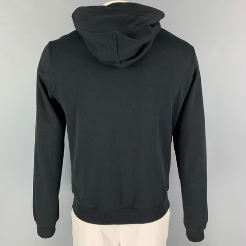 DOLCE & GABBANA Size 40 Black Cotton Hoodie Jacket