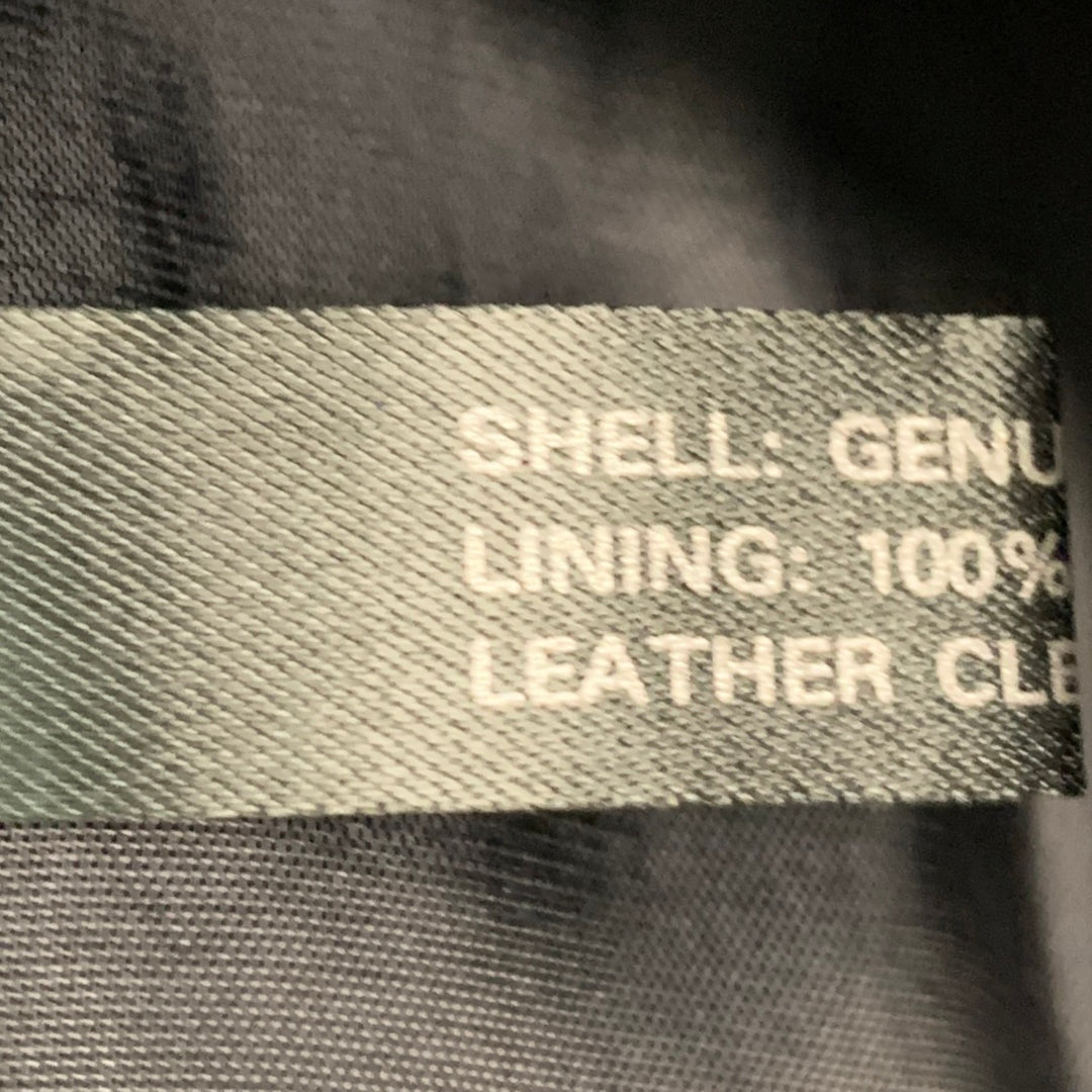 NORTH BEACH LEATHER Size 6 Black Leather Single Breasted Jacket
