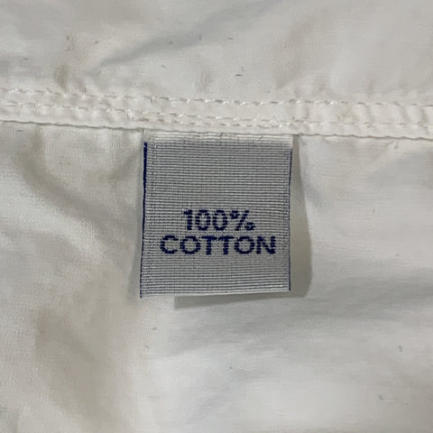 OFFICINE GENERALE Size S White Cotton Nehru Collar Long Sleeve Shirt