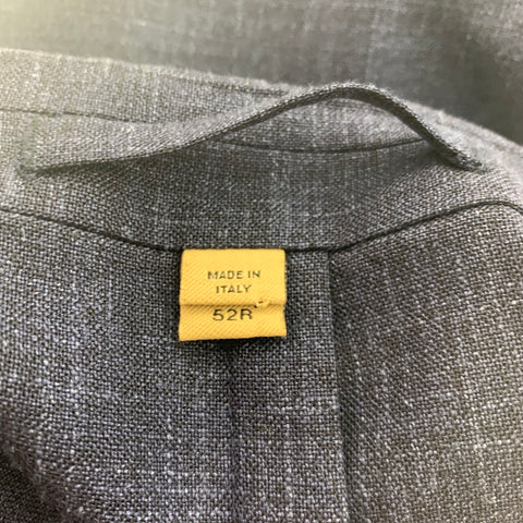 BURBERRY Size 42 Navy Blue Wool Blend Notch Lapel Suit