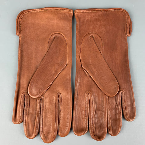 VINTAGE Taille 9 Gants en cuir peau de cerf Tan