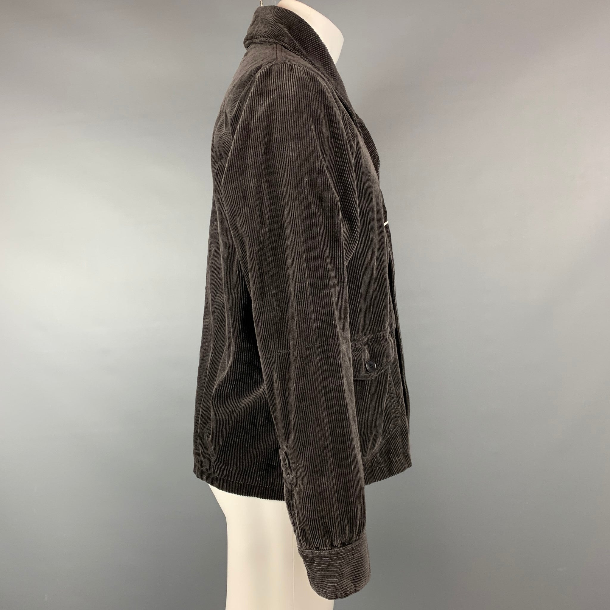 ジャケット・アウター visvim KOBUK JKT SIZE:3 VISVIM Size L Brown Corduroy Cotton Blend Patch Pockets Jacket