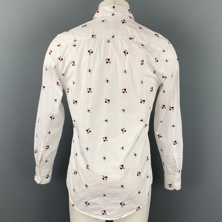 LIBERTY OF LONDON Size S White Embroidery Cotton Button Up Long Sleeve Shirt