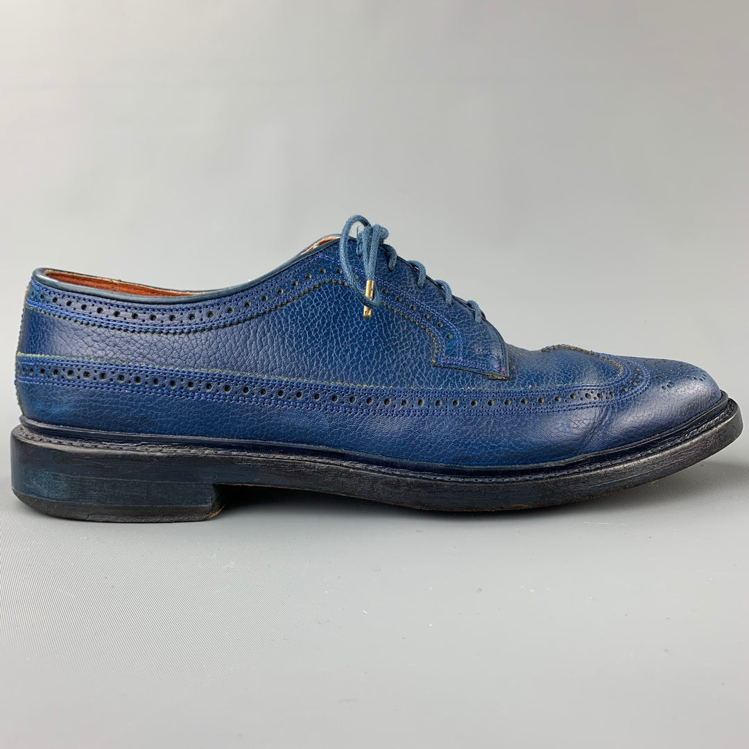 FLORSHEIM pour Duckie Brown Taille 10.5 Chaussures à lacets en cuir perforé bleu royal
