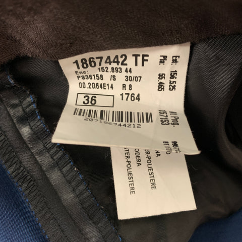 PS by PAUL SMITH Size 36 Navy & Black Iridescent Wool / Polyester Dress Pants