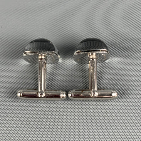 Boutons de manchette en argent massif et cristal BACCARAT