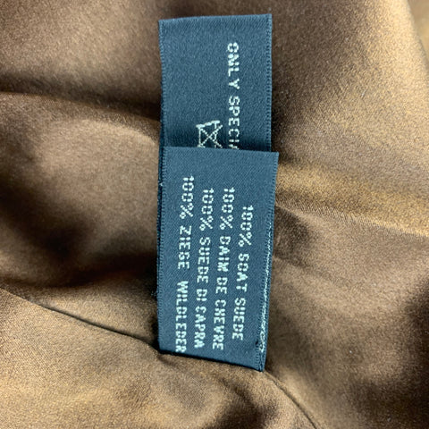 RALPH LAUREN Black Label Size 6 Brown Suede Jacket