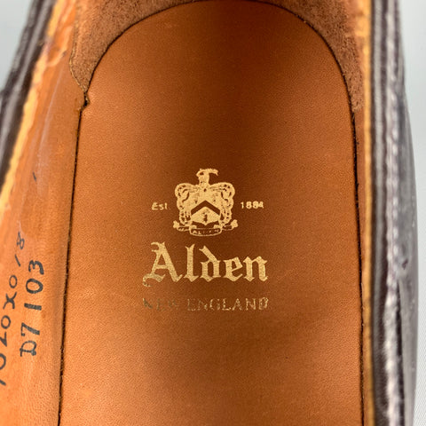 ALDEN Size 7 Dark Brown Horween Leather D7103 Tassels Loafers
