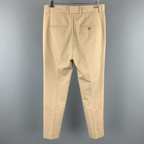 PHILLIP LIM Size 28 Khaki Cotton Blend Tab Front Casual Pants