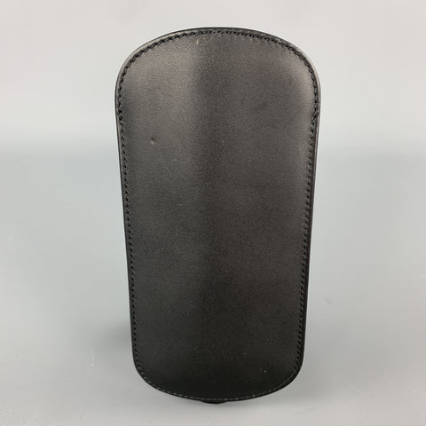 GHURKA Black Leather Eyewear Case