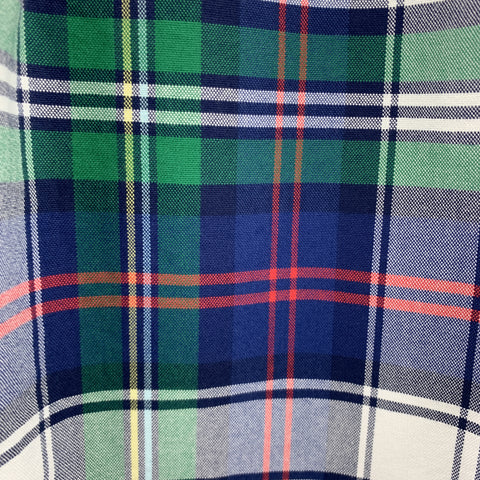 RALPH LAUREN Size S Blue & Green Plaid Cotton Button Down Long Sleeve Shirt